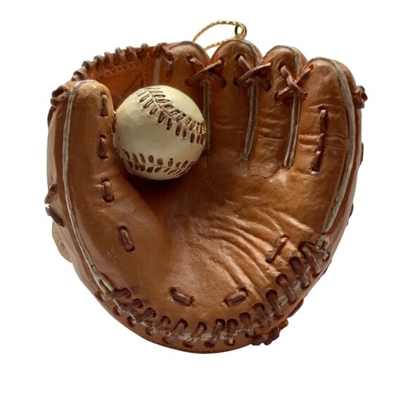 Kurt S. Adler Baseball Glove Ornament Ball Christmas Tree Decoration - Picture 1 of 7